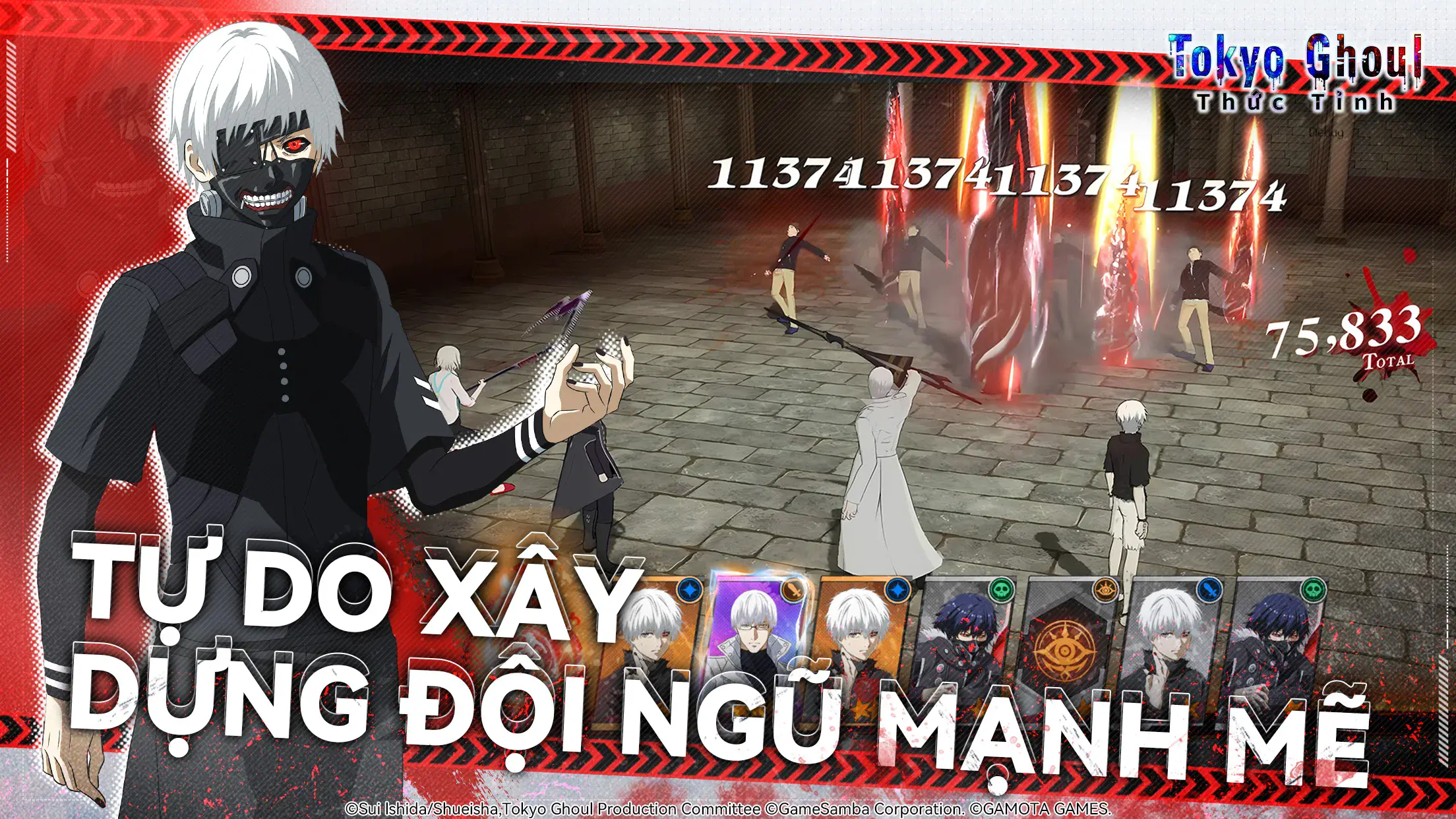 Hướng dẫn tăng cường sức mạnh đội hình dành cho g ame thủ khi chơi Tokyo Ghoul: Thức Tỉnh trên PC với BlueStacks