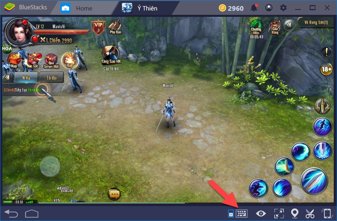 Hướng dẫn thiết lập Game controls khi chơi Ỷ Thiên Đồ Long Ký 3D với BlueStacks 4