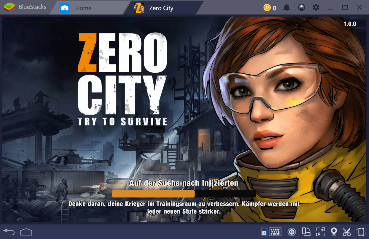 Trotze der Zombie-Apokalypse in Zero City mit BlueStacks