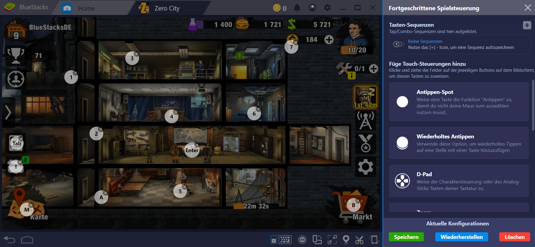 Trotze der Zombie-Apokalypse in Zero City mit BlueStacks