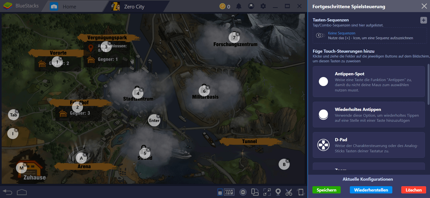 Trotze der Zombie-Apokalypse in Zero City mit BlueStacks