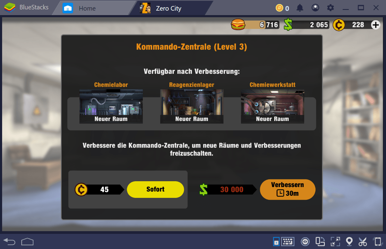 Trotze der Zombie-Apokalypse in Zero City mit BlueStacks