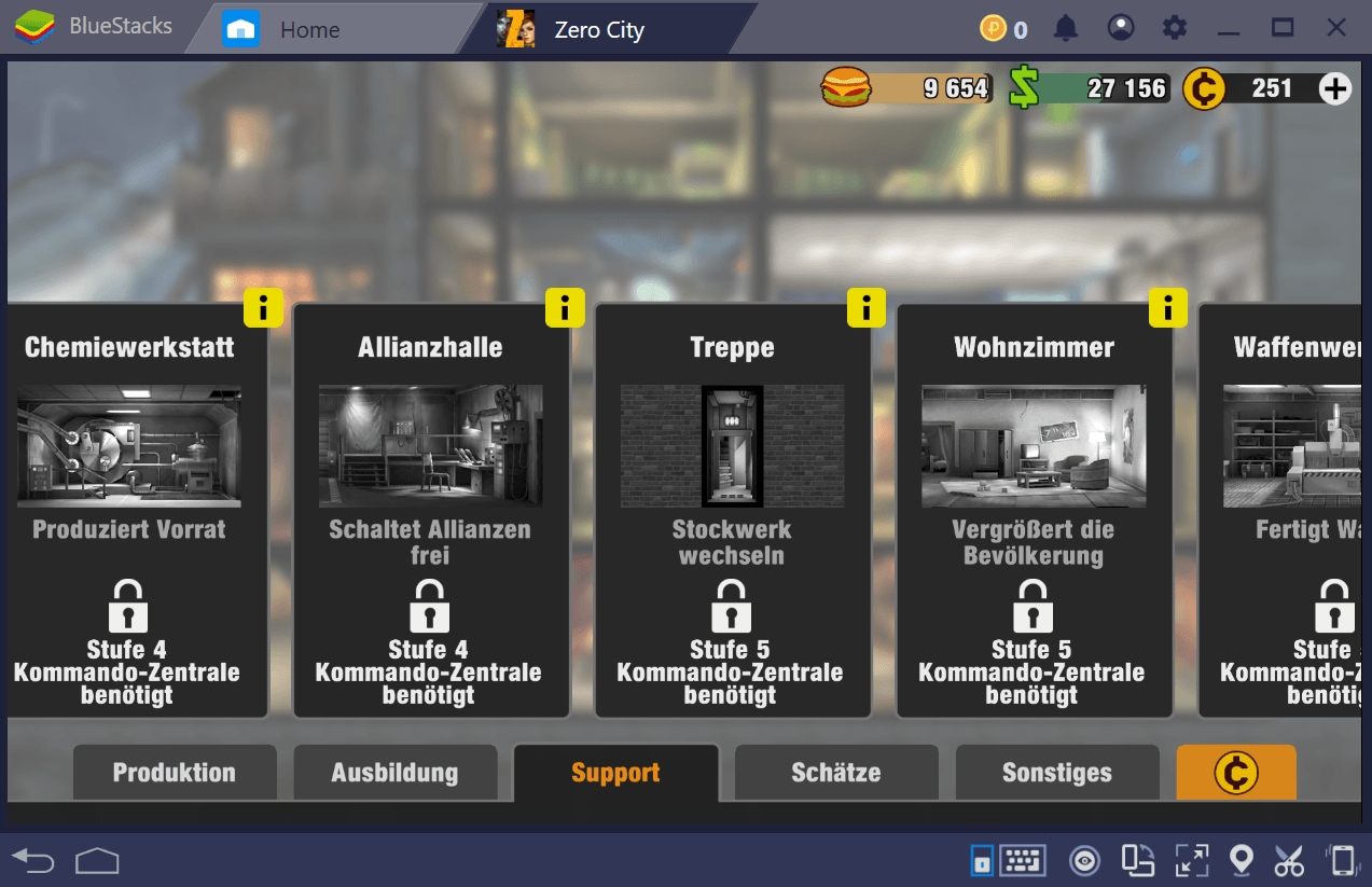 Trotze der Zombie-Apokalypse in Zero City mit BlueStacks