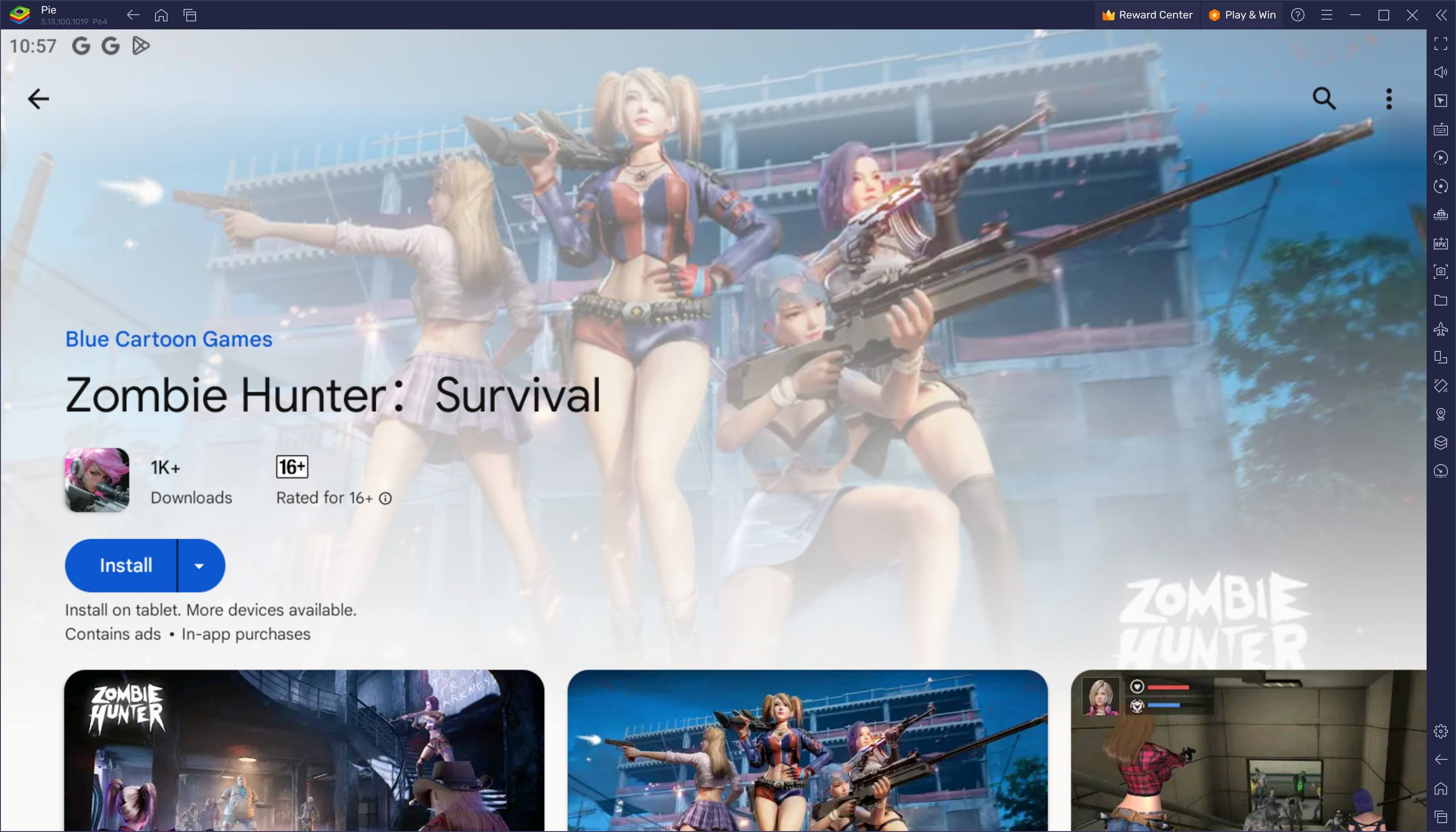 Hóa thân mỹ nữ chiến xác sống khi chơi Zombie Hunter: Survival trên PC