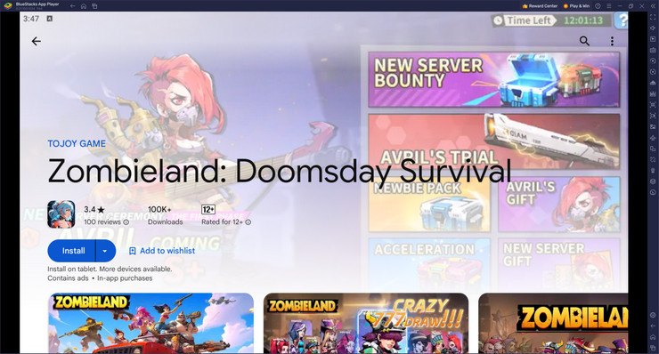 มาเล่นเกม Zombieland: Doomsday Survival บน PC บนพีซีด้วย BlueStacks กันเถอะ